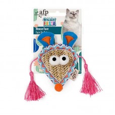 Afp Mouse Face Ποντικάκι από Ψάθα με Catnip (10.5x22x2cm)