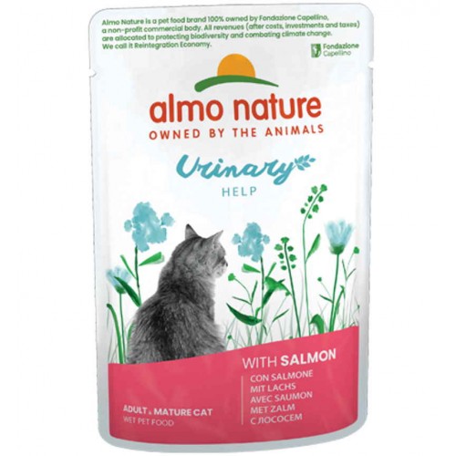 Almo Nature Functional Cat Adult Urinary Φακελάκι Με Σολομό 70gr
