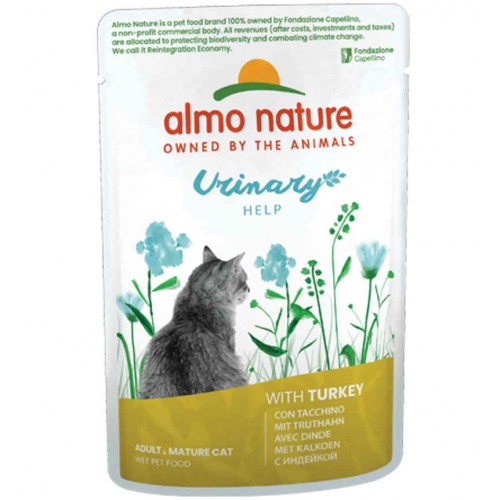 Almo Nature Functional Cat Adult Urinary Φακελάκι Με Γαλοπούλα 70gr