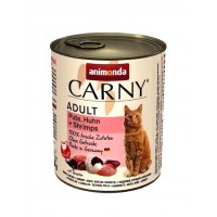 Animonda Carny Cat Adult Πατέ Με Γαλοπούλα, Κοτόπουλο & Γαρίδες 800gr