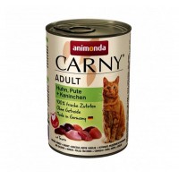 Animonda Carny Cat Adult Πατέ Με Κοτόπουλο, Γαλοπούλα & Κουνέλι 400gr