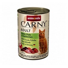 Animonda Carny Cat Adult Πατέ Με Κοτόπουλο, Γαλοπούλα & Κουνέλι 400gr