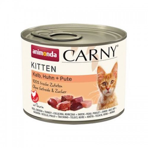 Animonda Carny Kitten Πατέ Με Μοσχάρι, Κοτόπουλο, Γαλοπούλα 200gr