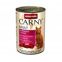 Animonda Carny Cat Adult Πατέ Κοκτέιλ Κρεάτων Με Μοσχάρι, Κοτόπουλο & Κυνήγι 400gr