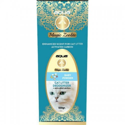 Aqua Pet Magic Zeolite Αρωματικό Τουαλέτας Γάτας Baby Powder 500gr