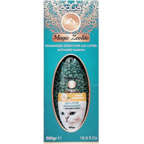 Aqua Pet Magic Zeolite Αρωματικό Τουαλέτας Γάτας Lemon Chamomile 500gr
