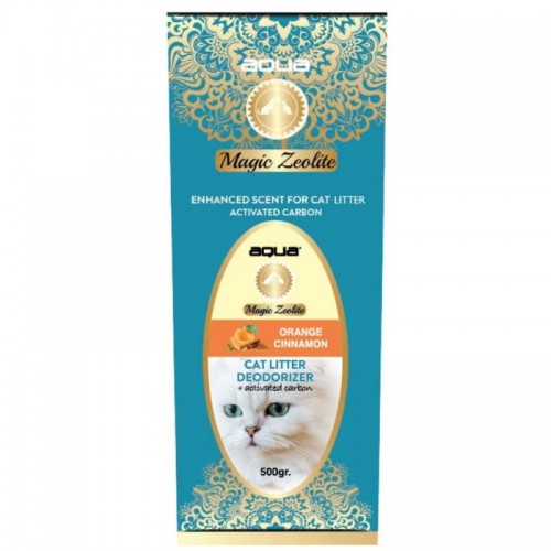 Aqua Pet Magic Zeolite Αρωματικό Τουαλέτας Γάτας Orange Cinnamon 500gr