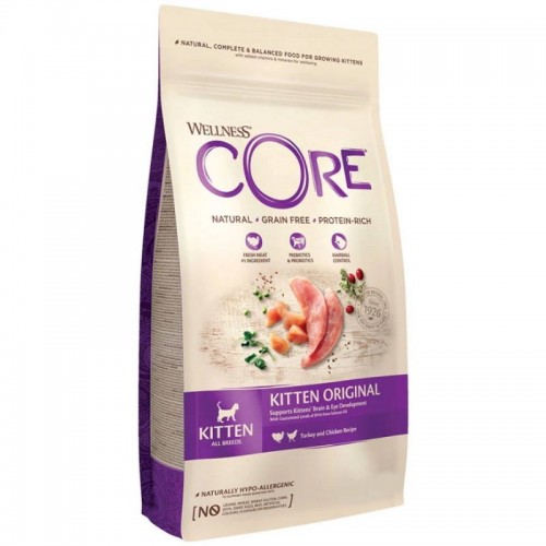 Wellness Core Kitten με Γαλοπούλα & Κοτόπουλο 300gr