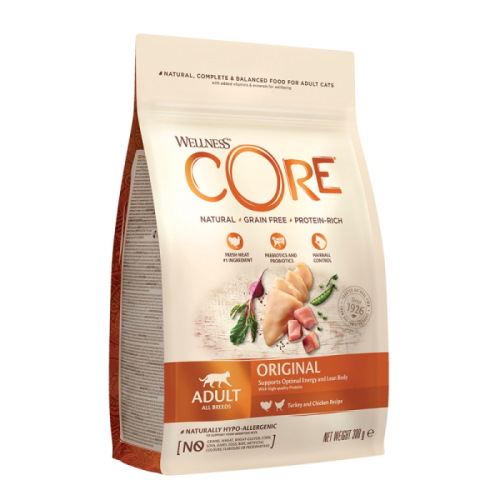 Wellness Core Adult Original με Γαλοπούλα & Κοτόπουλο 300gr