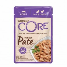 Wellness Core Cat Adult Πατέ Πάπια & Κοτόπουλο 85gr