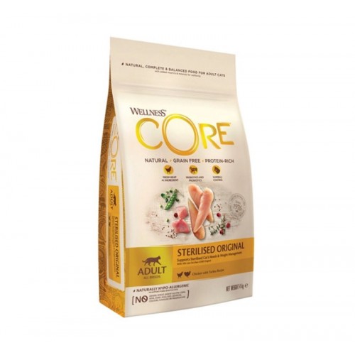 Wellness Core Sterilised με Κοτόπουλο & Γαλοπούλα 300gr