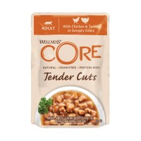 Wellness Core Tender Cuts Fillets Κοτόπουλο & Γαλοπούλα Σε Σάλτσα 85gr