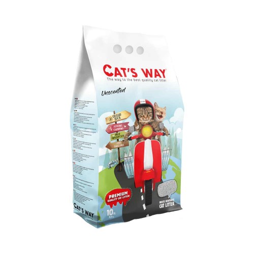 Cat's Way Unscented Άμμος Υγιεινής Μπετονίτη, Χωρίς Άρωμα 10Lt (8,5Kg)