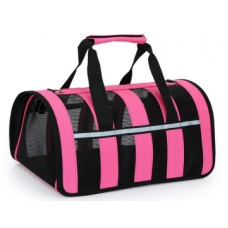 Τσάντα Μεταφοράς Για Σκύλους Γάτες & Τρωκτικά, Ροζ (50x28x27)