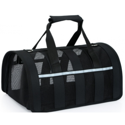 Τσάντα Μεταφοράς Για Σκύλους Γάτες & Τρωκτικά, Μαύρη (50x28x27)