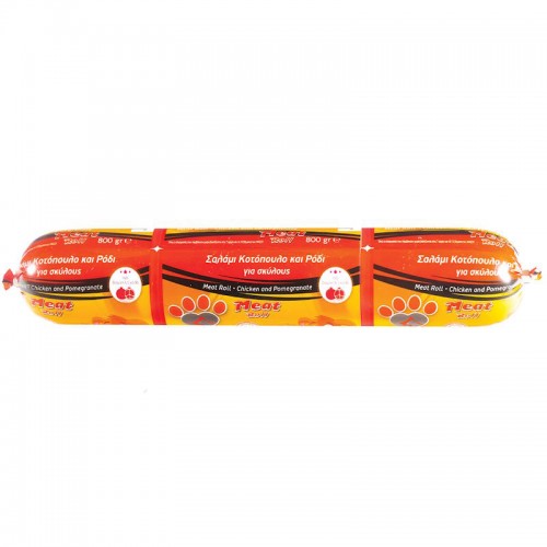 Doca Σαλάμι με Κοτόπουλο και Ρόδι για Σκύλους 800gr