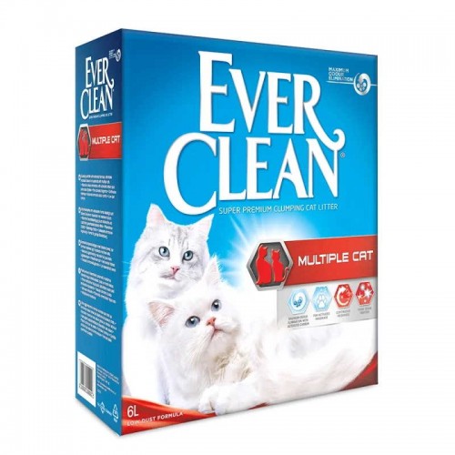 Ever Clean Multiple Cat Συγκολλητική Άμμος για Γάτες 6lt