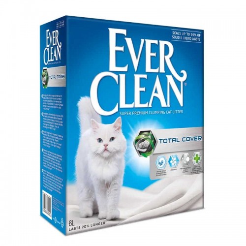 Ever Clean Total Cover Συγκολλητική Άμμος για Γάτες 6lt