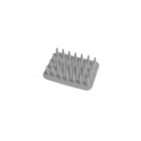 Fiboo Σκληρή Βούρτσα One Size Γκρι για Μακρύτριχες Γάτες και Μικρόσωμα Ζωάκια