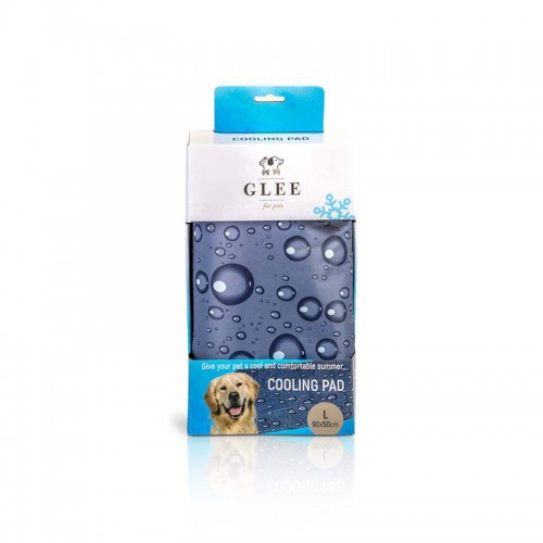 Glee Cooling Pad Αδιάβροχο Δροσιστικό Χαλάκι Γκρι L (90x50 cm)