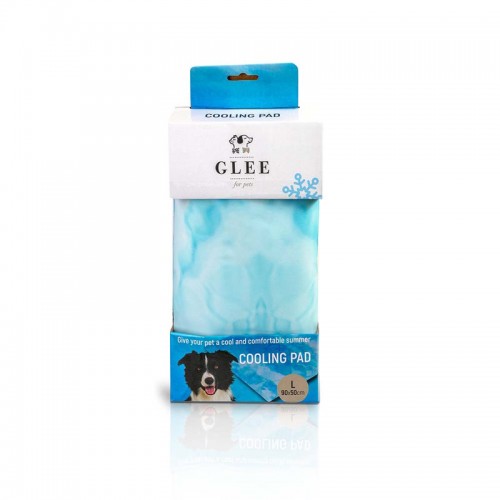 Glee Cooling Pad Αδιάβροχο Δροσιστικό Χαλάκι Γαλάζιο L (90x50 cm)