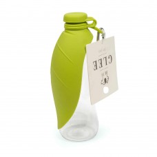 Glee Forest Παγούρι Νερού Με Ενσωματωμένο Πιατάκι Σιλικόνης Φύλλο Λαχανί 600ml