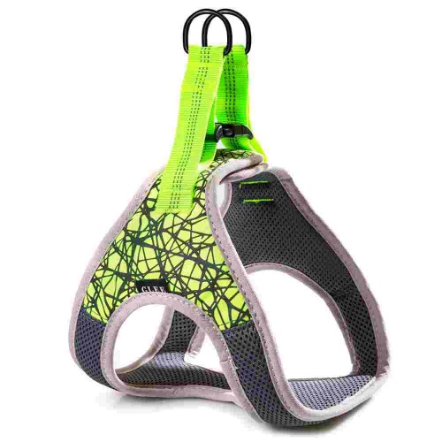 Glee Επιστήθιο Τύπου Saddle από Αεροδιαπερατό Υλικό με Επένδυση, Λαχανί – Γκρι/Medium