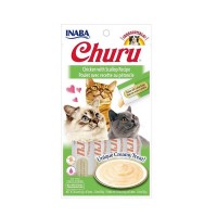 Ciao Churu Λιχουδιά σε Κρέμα με Γεύση Κοτόπουλο & Χτένια για Γάτες (4x14gr)