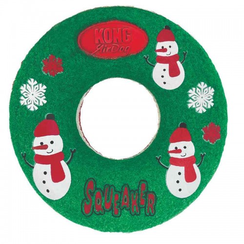 Kong Holiday Airdog Donut Χριστουγεννιάτικο Παιχνίδι Μάσησης & Ανάκτησης για Σκύλους (12cm)