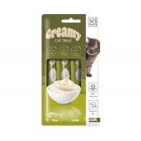 Creamy Λιχουδιά σε Κρέμα με Γεύση Τόνο & Χτένια για Γάτες (4x15gr)