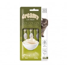 Creamy Λιχουδιά σε Κρέμα με Γεύση Τόνο & Χτένια για Γάτες (4x15gr)