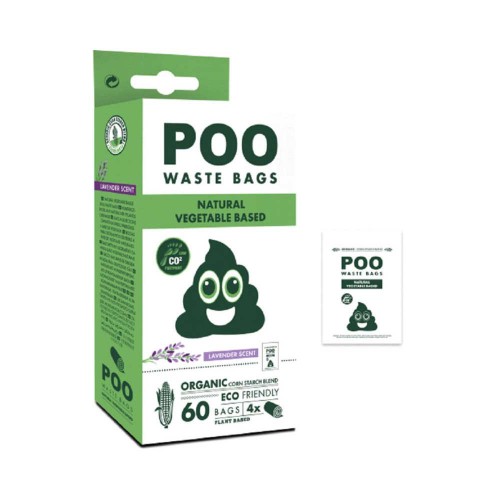 M-Pets Βιοδιασπώμενες Σακούλες Υγιεινής από Άμυλο με Άρωμα Λεβάντας (60 τμχ.)