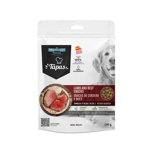 Mediterranean Tapas Gourmet Αρνί & Βοδινό Λιχουδιά για Σκύλους 190gr