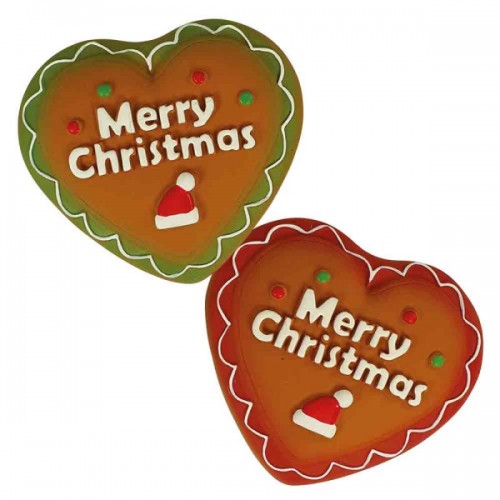 Nobby Χριστουγεννιάτικο Παιχνίδι Σε Σχήμα Καρδιάς με Ήχο & Άρωμα Κανέλα-Βανίλια για Σκύλους (10cm)