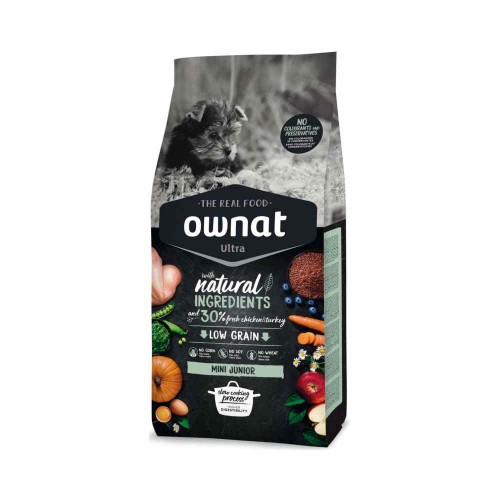 Ownat Ultra Low Grain Junior Mini Chicken & Vegetables 1Kg