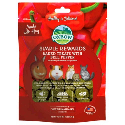 Oxbow Simple Rewards Baked Λιχουδιές Τρωκτικών με Πιπεριά 56gr