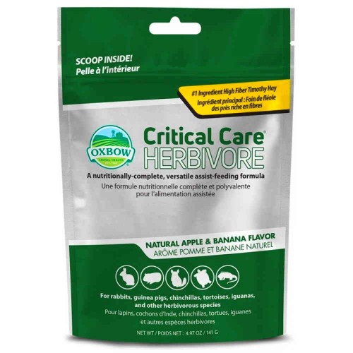 Oxbow Critical Care Herbivore Μήλο & Μπανάνα 141gr
