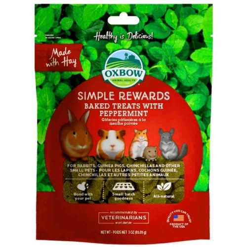 Oxbow Simple Rewards Baked Λιχουδιές Τρωκτικών με Μέντα 56gr