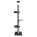 Pet Interest Γατόδεντρο Cat Tower To Ceiling Grey 2 Nests (60x60x248cm)