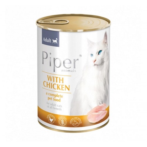 Piper Cat Adult Πατέ Με Κοτόπουλο 400gr