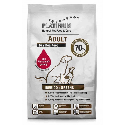 Platinum Adult Iberico & Greens Μαγειρευτή - Ξηρά Τροφή 10Kg (2 x 5Kg)