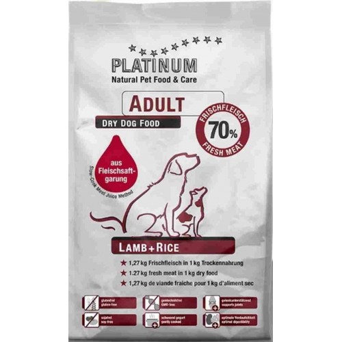 Platinum Adult Lamb & Rice Μαγειρευτή - Ξηρά Τροφή 5Kg
