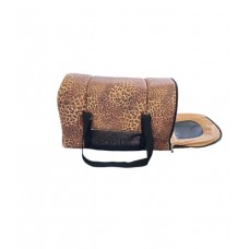 PQP Τσάντα Μεταφοράς Αεροπλάνου Για Σκύλους Γάτες & Τρωκτικά Λεοπάρ 