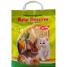 Premiumspan Pet Natur Holzstreu Φυσικό Υπόστρωμα 6Kg/10lt