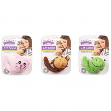 Pawise Cat Socks Λούτρινο Ζωάκι με Κουδουνάκι & Catnip (10cm)