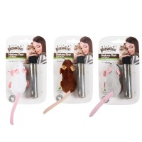 Pawise Nature First Λούτρινο Ποντικάκι με Catnip (8cm)