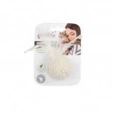 Pawise Simple Cat Λούτρινη Μπάλα με Φτερά & Catnip (14cm)