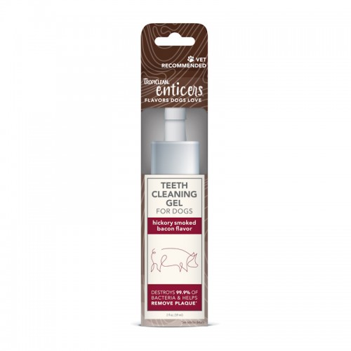 Tropiclean Enticers Teeth Cleaning Gel Για Σκύλους Με Γεύση Καπνιστού Μπέικον 59ml