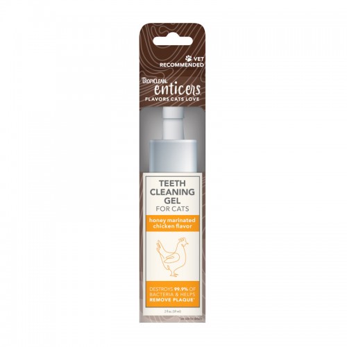 Tropiclean Enticers Teeth Cleaning Gel Για Σκύλους Με Γεύση Μαριναρισμένου Κοτόπουλου Με Μέλι 59ml