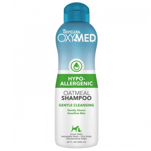 Tropiclean Oxymed Hypo-Allergenic Oatmeal Σαμπουάν Σκύλου & Γάτας 592ml
